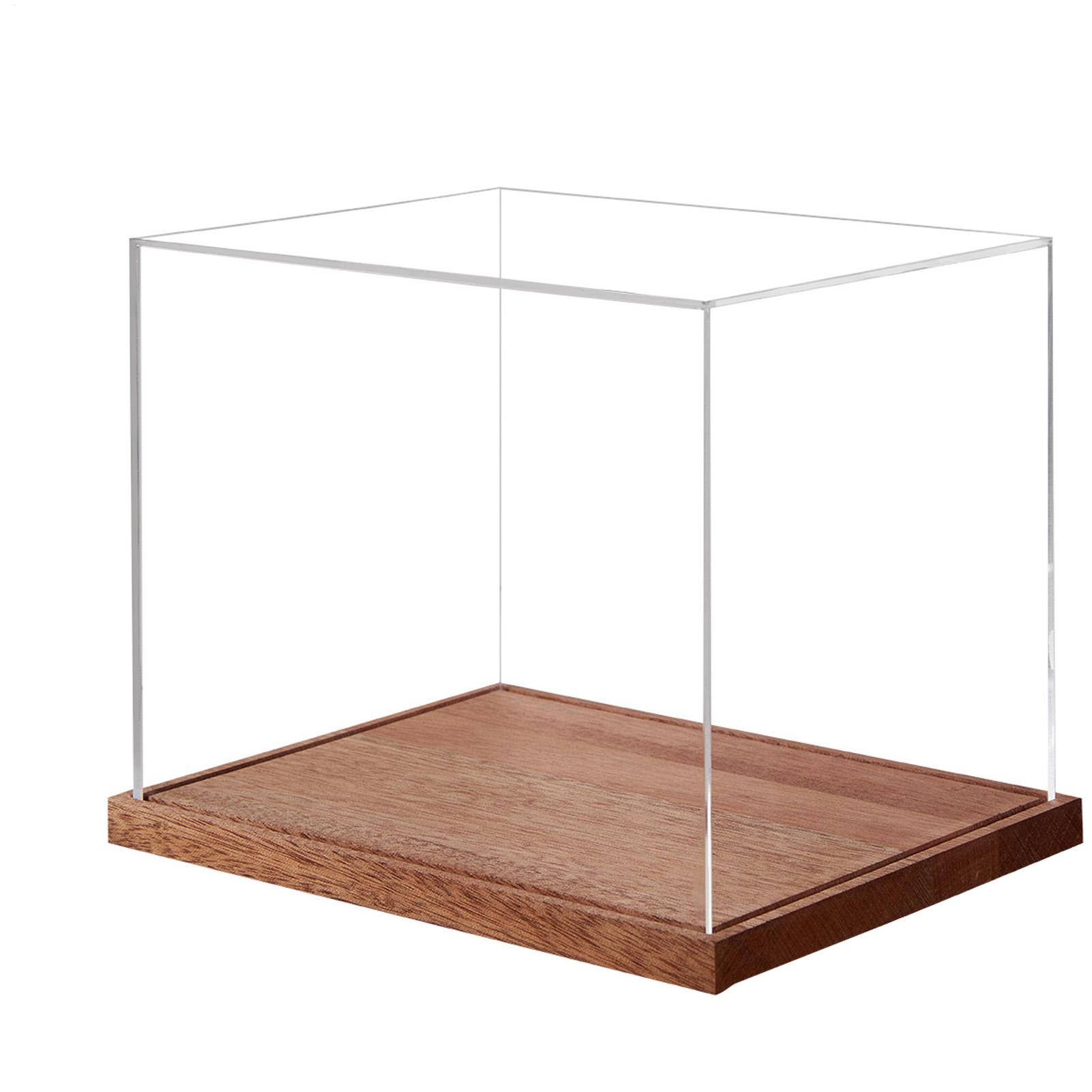 Display Stand Wood - Football Helmet Display Case Clear Box