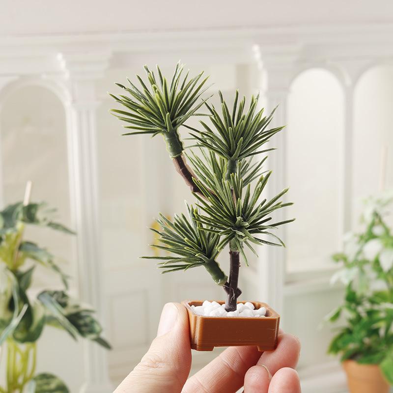 Bonsai Gardener - 1Pcs 1/12 Dollhouse Simulation Pine Tree