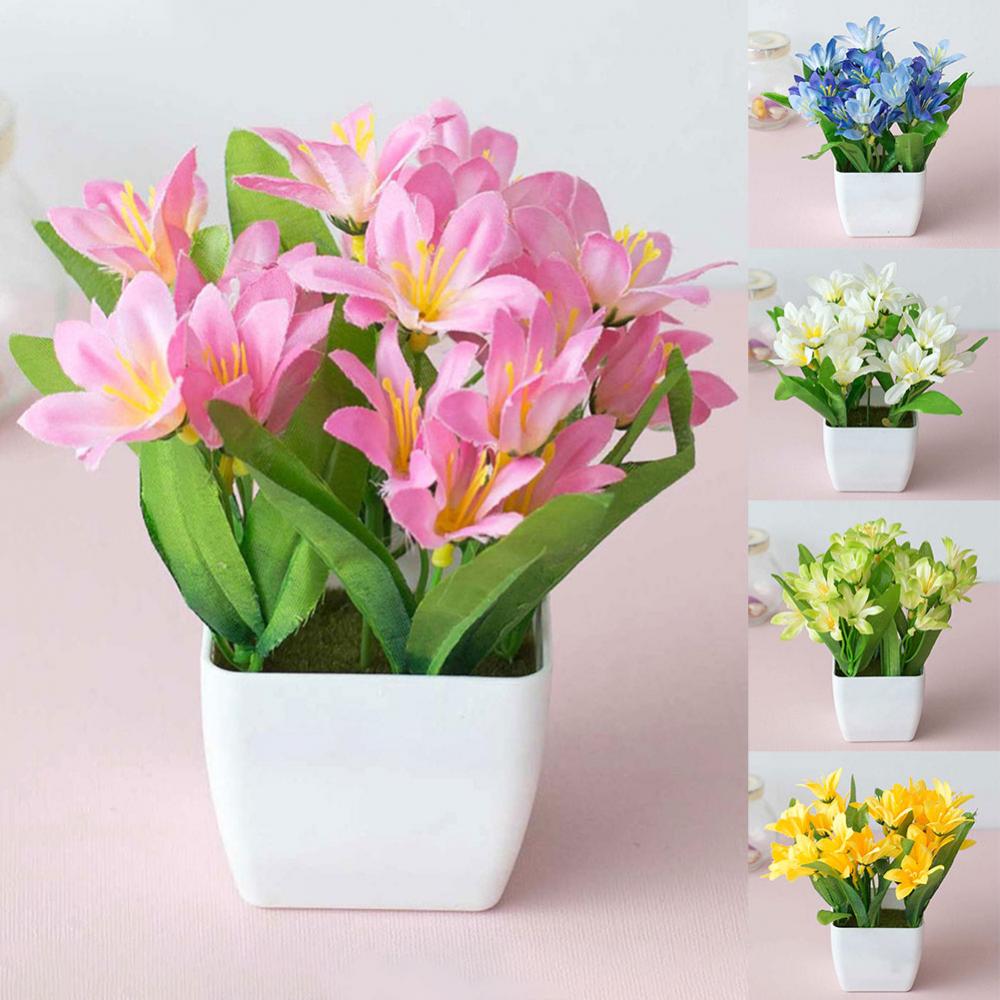 15cm Artificial Lily Flower Pl - Bonsai Garden Cafe review and price