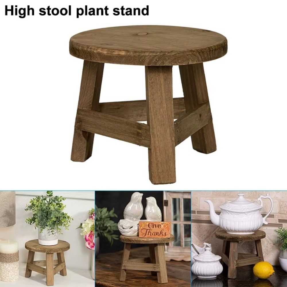 Mini Wooden Stool Flower Displ - Bonsai Garden Display Stands review and price