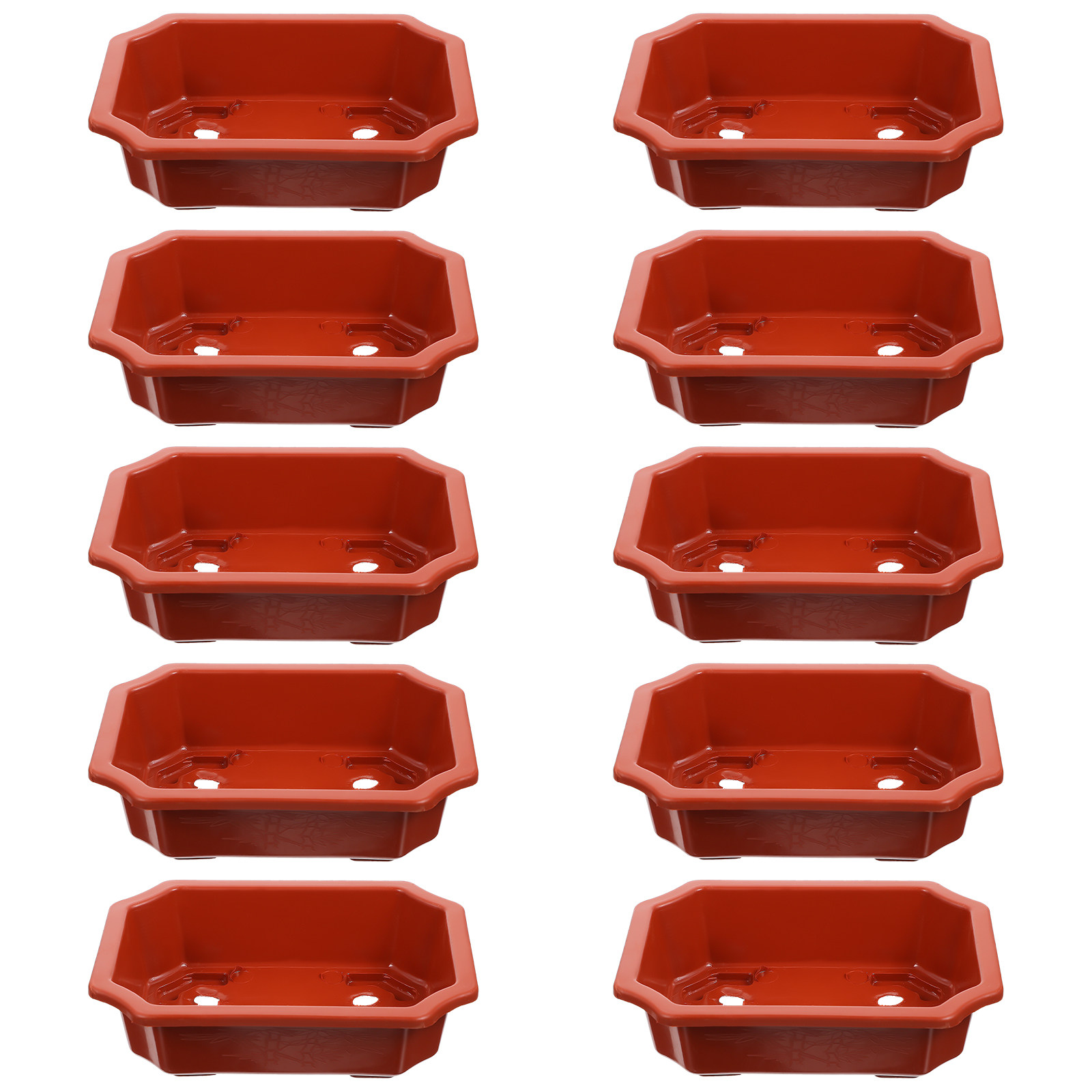 10Pcs Plastic Flower Pots Drai - Bonsai Garden Design review and price