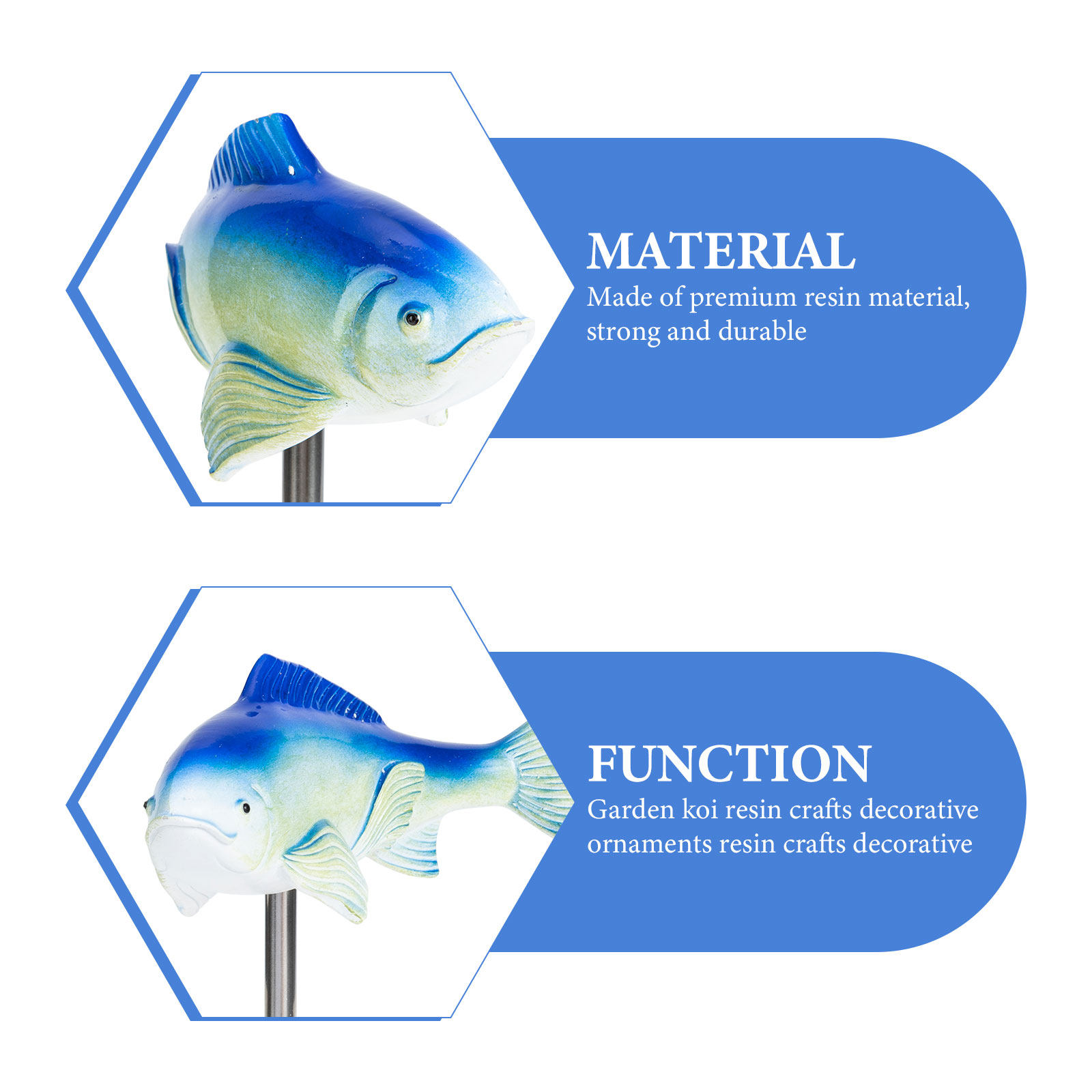 Premium Resin Fish Ornament Ga - Bonsai Garden Design review and price