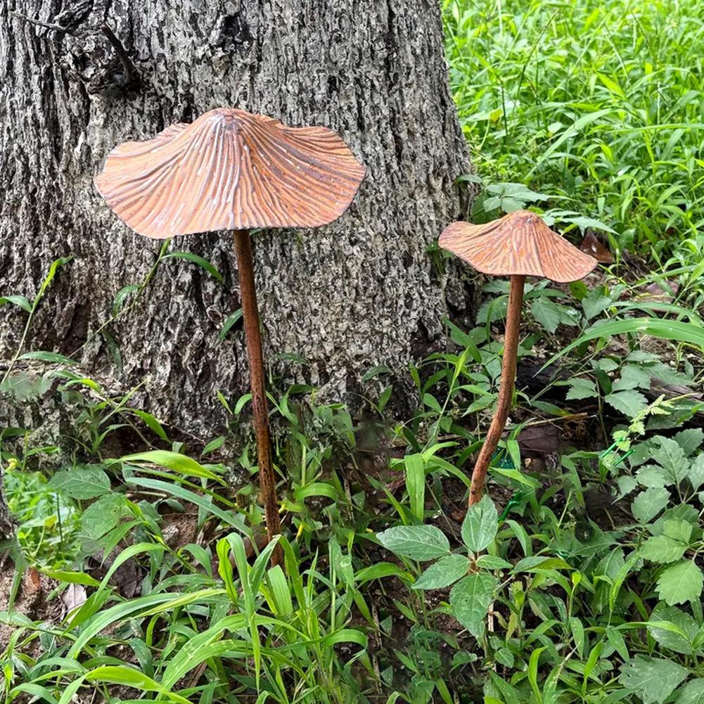 Retro Metal Rusty Mushroom Gar - Bonsai Gardener review and price