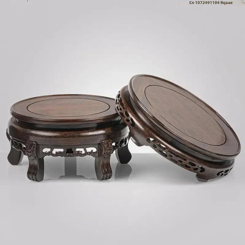 Ebony Wood Round Table Crafts  - Bonsai Garden Display Stands review and price