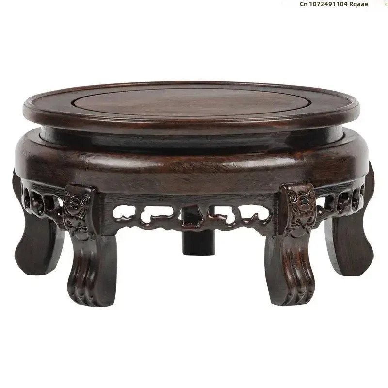 Ebony Wood Round Table Crafts  - Bonsai Garden Display Stands review and price