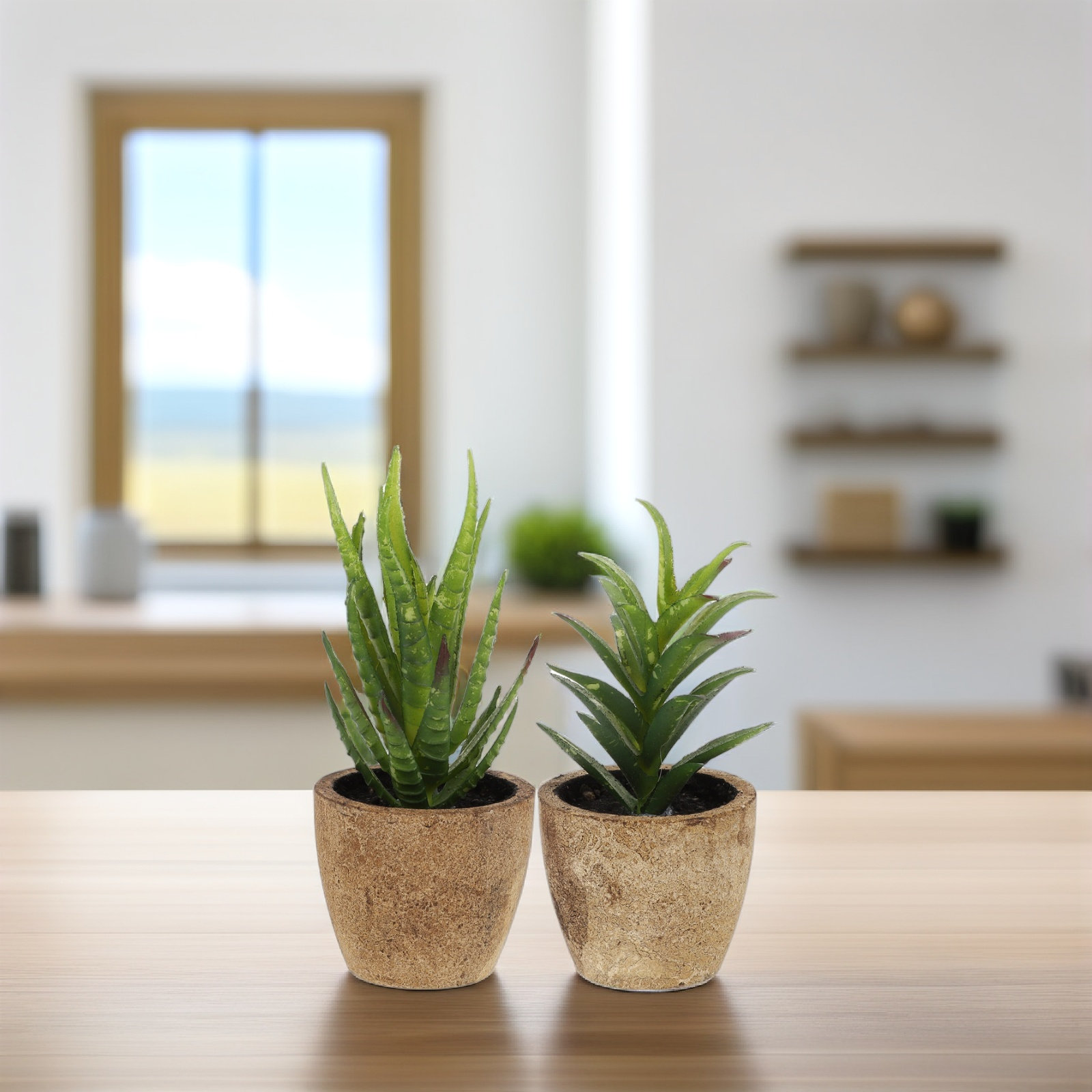 4Pcs Simulation Succulent Bons - Bonsai Garden Cafe review and price